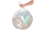High-Density Clear Can Liners, 33 Gallon, 33 x 40, 16 micron, 250/cs