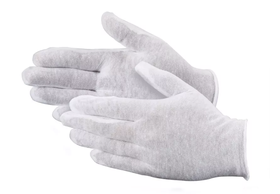 White 100% Cotton Lisle Inspector Gloves – Men's/Women's– 1200/Case